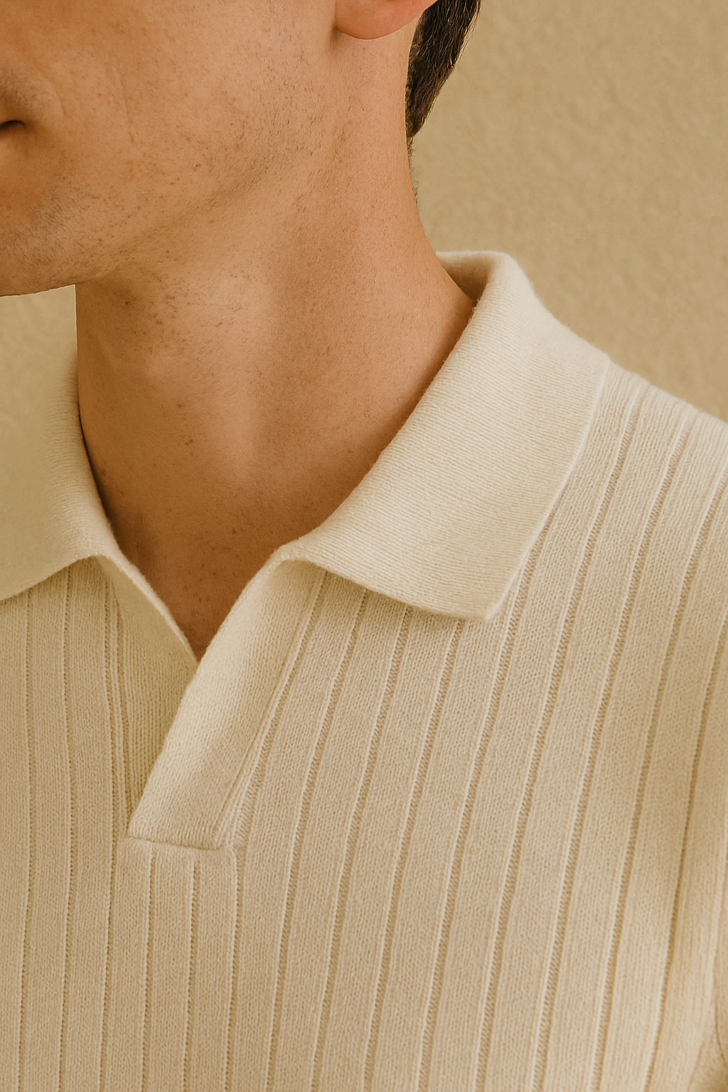 NOBA Striped Long Sleeve Polo