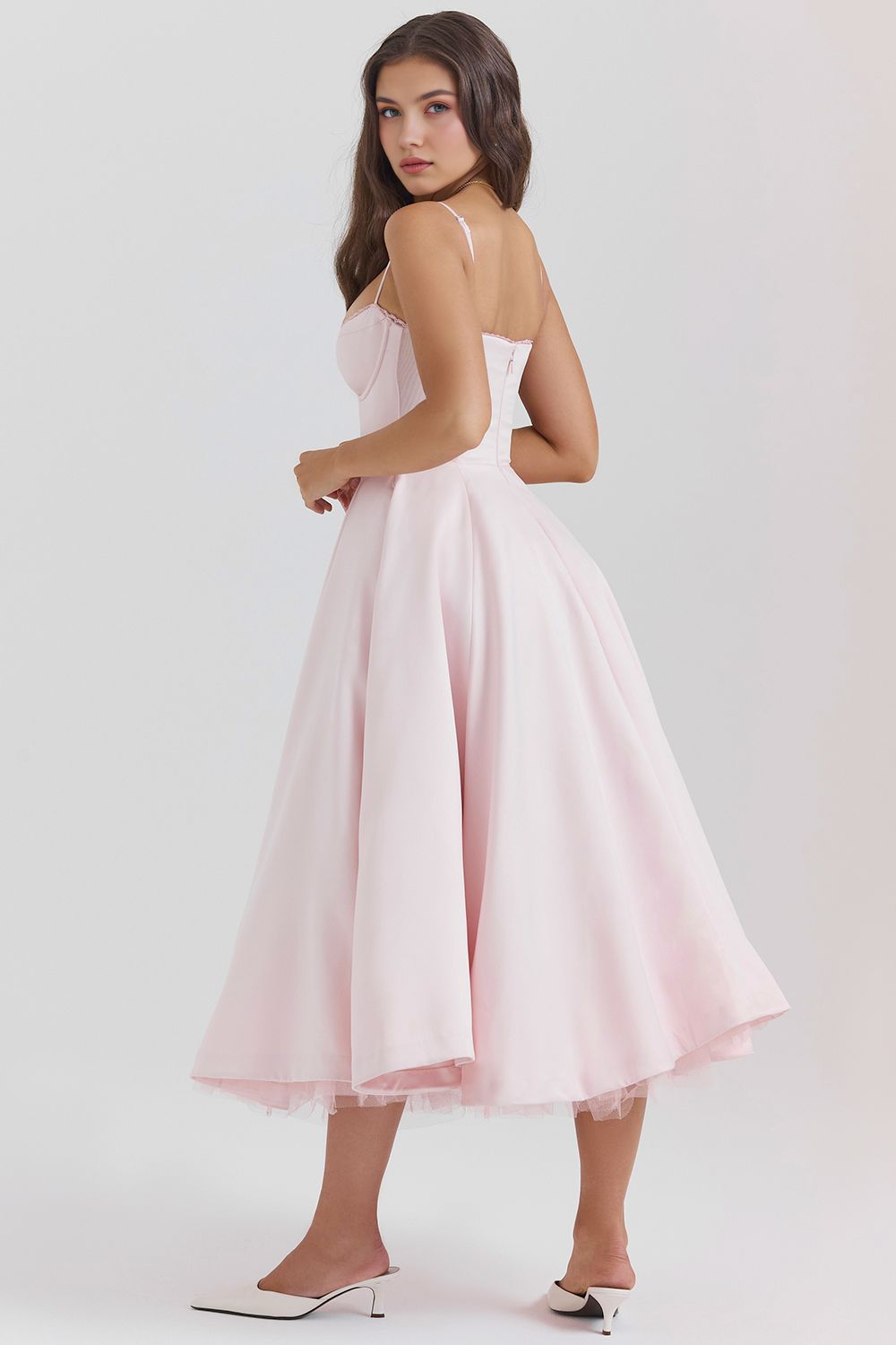 Retro Abendkleid mit Petticoat Retro Abendkleid mit Petticoat Rosa Chic 
